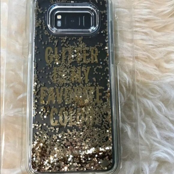 Kate Spade Designer Samsung Galaxy S8+ Glitter is my Favorite Color Phone Case - Picture 6 of 8